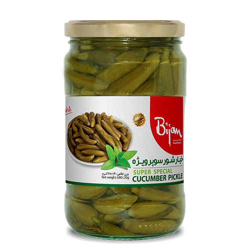 خیارشور سوپر ویژه شیشه 680 گرمی