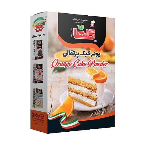 پودر کیک پرتقالی جعبه ای 450 گرمی