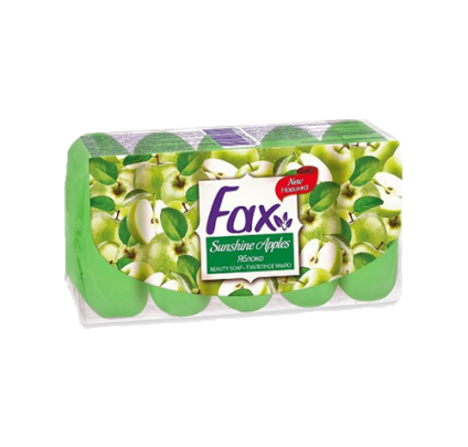صابون زیبایی فاکس 5*70 gr سیب و آواکادو