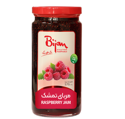 مربا تمشک شیشه 570 گرمی 