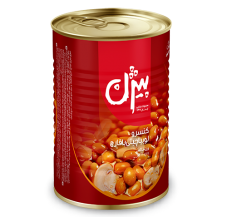 کنسرو لوبیا چیتی با قارچ 380 گرمی